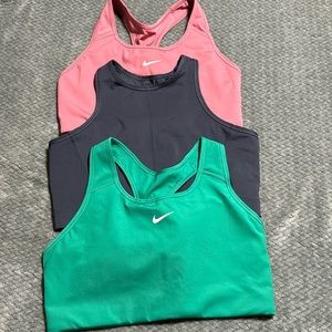 Three Nike Sports Bras- no padding